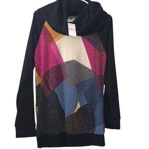 Colorful Geometric Pattern Womens Sweater By Apparel Love Size S